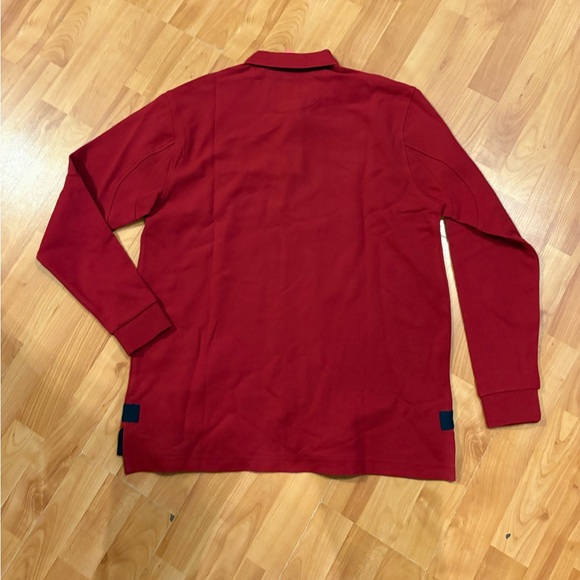 🔥Orvis Signature Long Sleeve Polo Men’s Shirt In Crimson UPF 50+ Sz M-NEW. - Picture 8 of 9